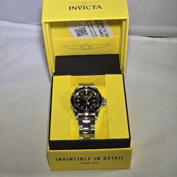 Invicta 9307 Mens Pro Diver Quartz Stainless Steel Bracelet Watch New In Box - Picture 1 of 6